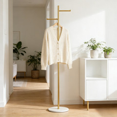 Heavy Duty Dual-pole Clothes Rail Anti-Collapse Garment Rack Coat Hanger Stand