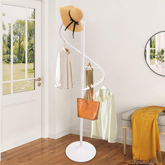Spiral Clothing Rack Rotating Iron Clothing Rack Portable Garment Rack with Larg