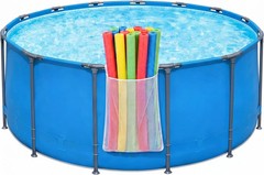 Poolside Mesh Storage Bags Adjustable Straps for Toys Noodles Floats Beach Balls