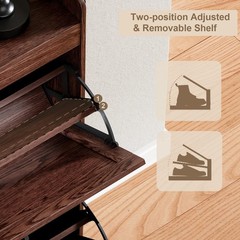 Shoe Storage Cabinet with Flip Drawers Deodorizer Space Saver Entryway Organize