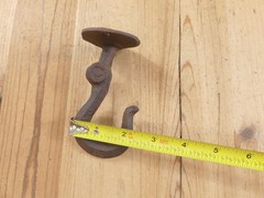 12 Ceiling Hooks Hanging Plant Hook Rustic Cast Iron 4 1/2″ Coat Tow Chain Roof
