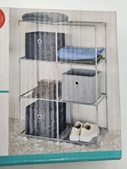 C.O.S. Clean Organize Store Brand 6 Cube Storage Rack No Tools Required NIB New