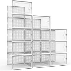 12 Pack Shoes Storage Boxes Closet Organizer NEW