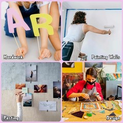 12 Rolls Bulk Colored Masking Tape Set for Kids-Rainbow Colors 1 inch x 1080f…