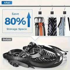 360° Rotating Hanger Hook Multi-Claw Metal Rack Closet Tie Scarf Bag Organizer