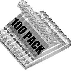 100 Pack Wire Hangers 16.5 in Heavy Duty Metal Hangers Ultra Thin Space Saving