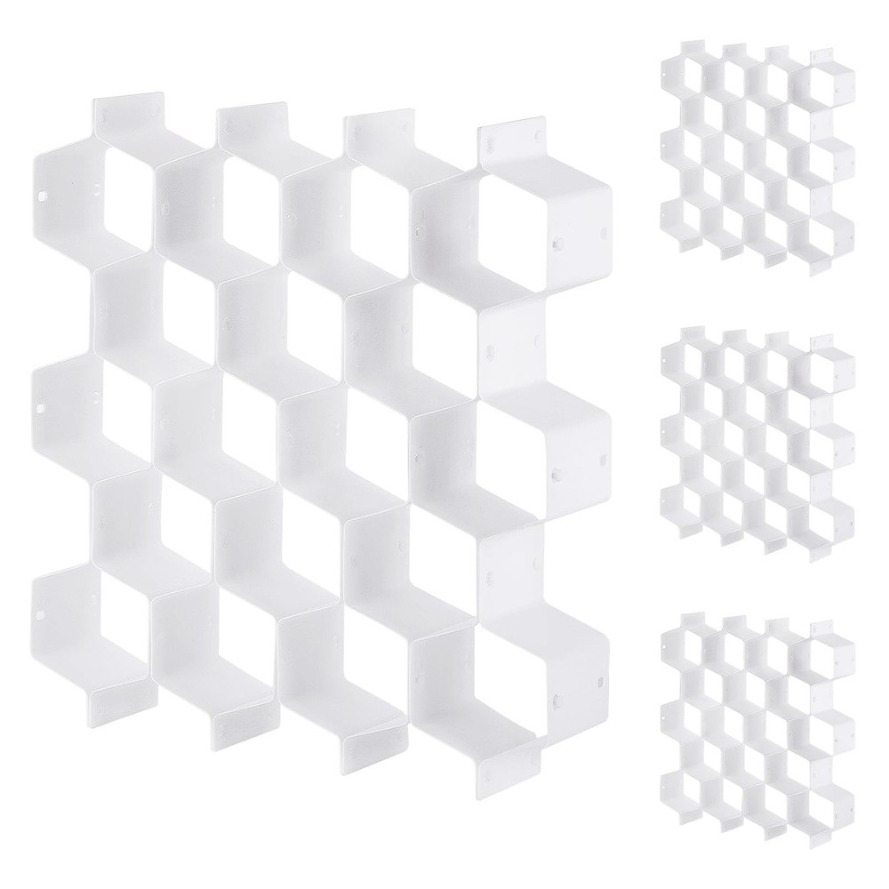 32Pcs Honeycomb Drawer Organizer Divider for Underwear Socks Bras Ties Belts …