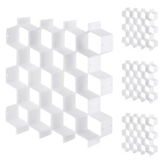 32Pcs Honeycomb Drawer Organizer Divider for Underwear Socks Bras Ties Belts …
