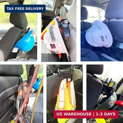 Pmsanzay Universal Over The Seat Hard Hat Rack,Hard Hat Holder Back Seat Hanger