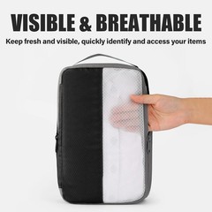 6 Set Compression Packing Cubes for Travel, Lightweight and Space-Saving Luggage