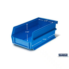 17 In. H X 16.5 In. W X 7.375 In. D Blue Plastic 24-Cube Organizer