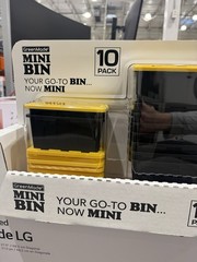 GreenMade MINI BINS 10-Pack Tiny Tote Stackable Storage Heavy Duty Utility Style