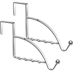 2 Pcs Over The Door Hooks Multipurpose Hanging Storage for Clothes Coats Towels