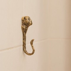 English Bulldog Wall Hook for Hanging Dog Leashes, Towels, Clothes, Keys
