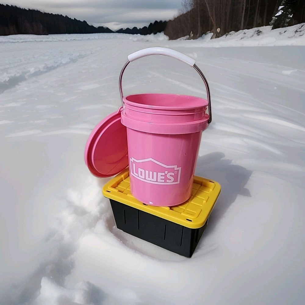 Lowe’s Teeny Tote Mini Storage Container Lowes & Tiny Pink Bucket w/Lid