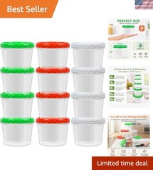 32oz Meal Prep Containers with Airtight Lids – 12-Pack, Stackable & Reusable