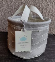 6″ Cloud Island Gray Polyester/Cotton Storage Bin by Target