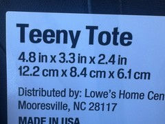 Set Of 4 Lowe’s Teeny Tote Tiktok Viral Mini Plastic Storage Totes New 2025 Gift