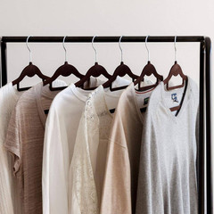 Black Metal Garment Clothes Rack 25 In. W X 59 In. H
