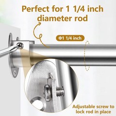 20 Pack Closet Pole Sockets Stainless Steel 1-1/4 Inch Metal Closet Rod Holde…