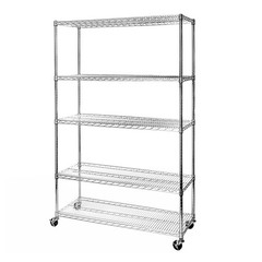Seville Classics UltraDurable Heavy Duty NSF Solid Steel Wire Rack Storage U…