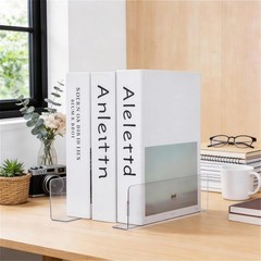 Yardwe 10Pcs Clear Plastic Shelf Dividers 7.87X2.36X1.18In L-Shaped Store Goods