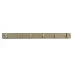 19-5/8 In. (500 Mm) Matte Nickel Utility Hook Rack