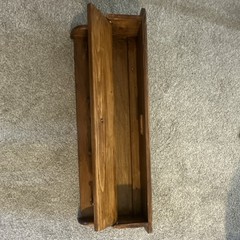 Wood Wall Mounted Coat & Hat Rack with Shelf, 3 Knob Hooks, Rustic Brown, 33x6in