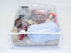 20-Pack Heavy Duty Vinyl Zippered Closet Square Storage Bags Clear 12″x15″x5″