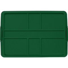 Hefty 72 Qt Christmas Storage Bin Clear Green Lid Holiday Storage Tote 6 Pack