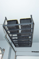 Overhead Garage Storage Rack — Adjustable Height, 96In.L X 48In.D X 23–37In.H