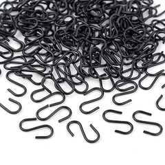 100 Pack Mini S Hooks for Hanging Small S Hook for Jewelry Metal S-hook Mini S S