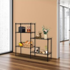 Wire Shelving 5 Tier Storage Rack Shelf Shelves Unit Kitchen Organizer Holders