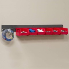 Akro-Mils 30632 Heavy Duty Wall Mount Garage Storage Steel Louvered Rail | Wall