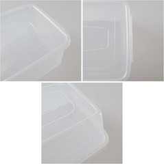 4-Pack Clear Latching Storage Bins with Lids – 14 Quart Totes
