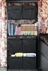 Minimalist Home Foldable Cube Storage Box, 11 inches, Black