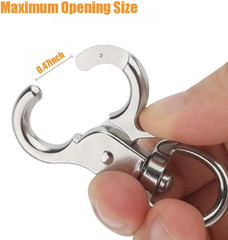 10PCS Trigger Snap Hooks 2.32” X 0.82” Heavy Duty Swivel Snap Hooks Metal Clas