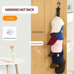 2 Pcs Hat Racks Hats Hangers, Hanging Stainless Steel Hat Organizer Hook for …