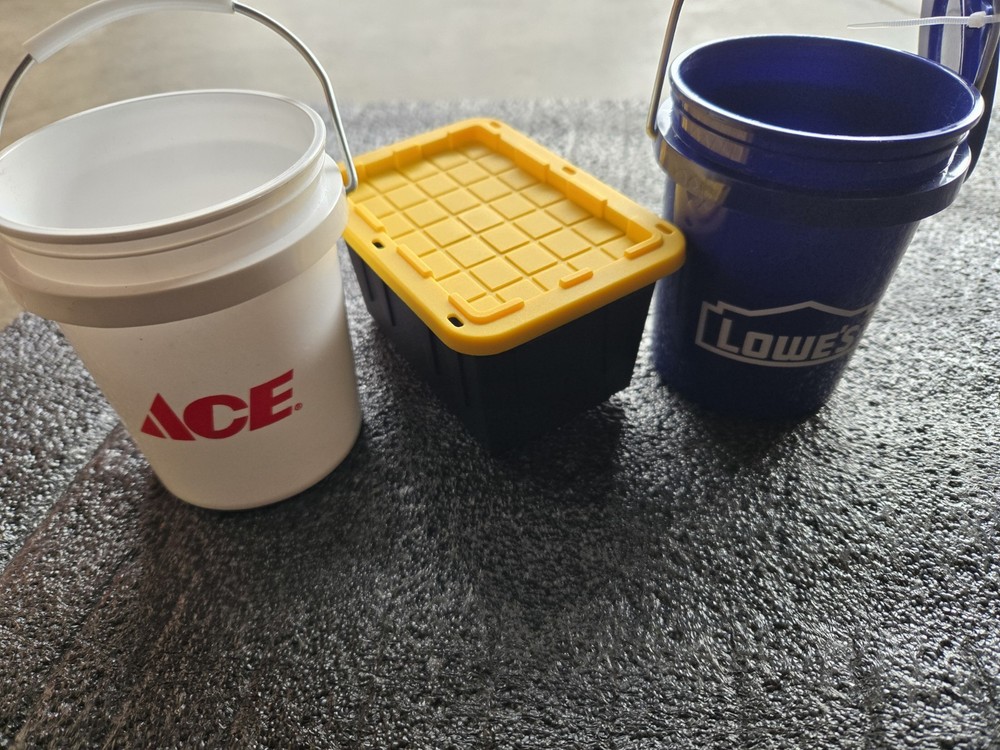 Teeny Commander Tote And Lowes Mini Bucket With Lid and Ace Mini Bucket