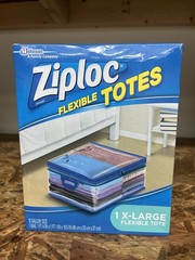 Ziploc XL X-Large Flexible Storage Tote 10 Gallon Clear Plastic Sealed New