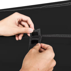 68.9 In. H X 59 In. W X 17.7 In. D Black Non-Woven Fabric Wardrobe Portable Clos
