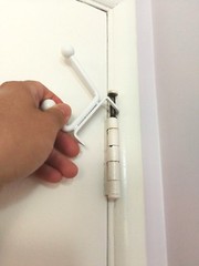 Bathroom Behind-the-door Hinge-Attached Towel Hook for Home or Travel