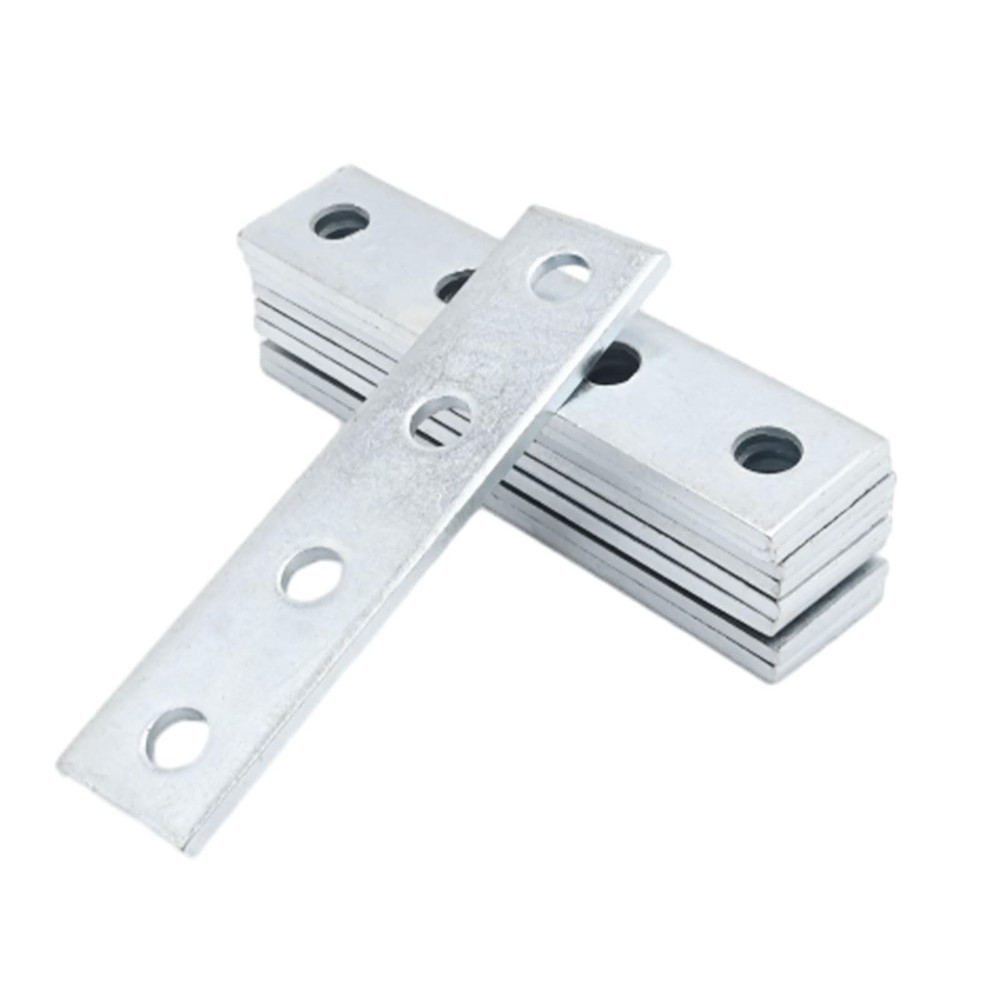 9 PCS 4 Hole Flat Plate Connector Bracket 1/2 Bolt 15/8 Strut Channel 5mm