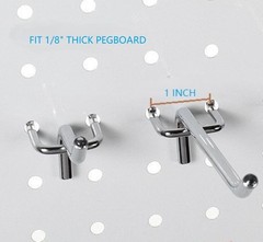 Cutadash Pegboard Hooks, 2 INCH, 32 PCS Kit, Peg Board Hooks Organizer, Fit 1…