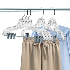 96 Quality Hangers Skirt Clear Plastic Hangers – Crystal Cut Hangers for Clothes