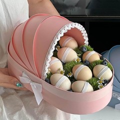 Decorative Flower Basket For Wedding Celebration Baby Showers Gift Wrapping
