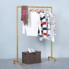 Industrial Pipe Clothing Rack 59in,Clothes Racks for Hanging Clothes,Heavy Du…