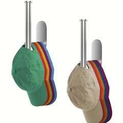 Stainless Steel Baseball Cap Hanger Wall Mounted Hat Rack Punch-Free Hook USA