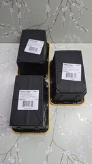 Lowe’s Teeny Tote Black & Yellow Mini Plastic Storage Totes New w/Tag 3 Pack