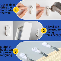 100PCS Picture Hanging Kit, Picture Hangers for Concrete Walls,Stucco Concret…